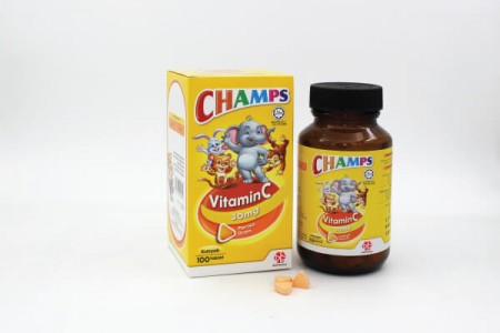 Champs Vitamin C 30mg Chewable Tablet (Orange) 100's