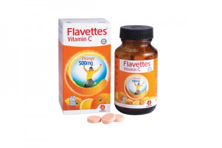 Flavettes Vitamin C 500mg Orange 60's