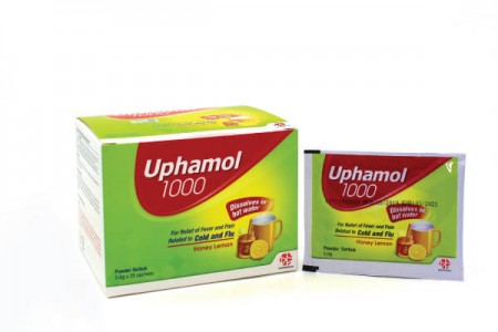 Uphamol 1000 Cold and Flu Honey Lemon